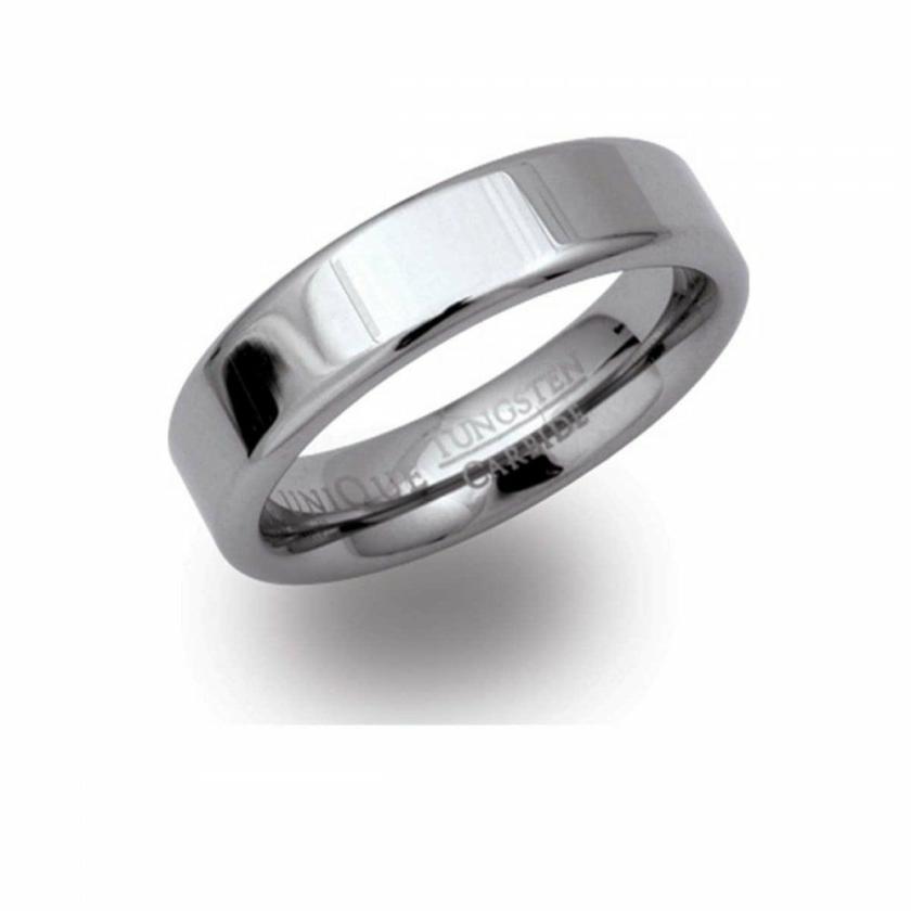 Rings | Mens Tungsten Carbide Flat 6mm Ring Jewellery Type Mens