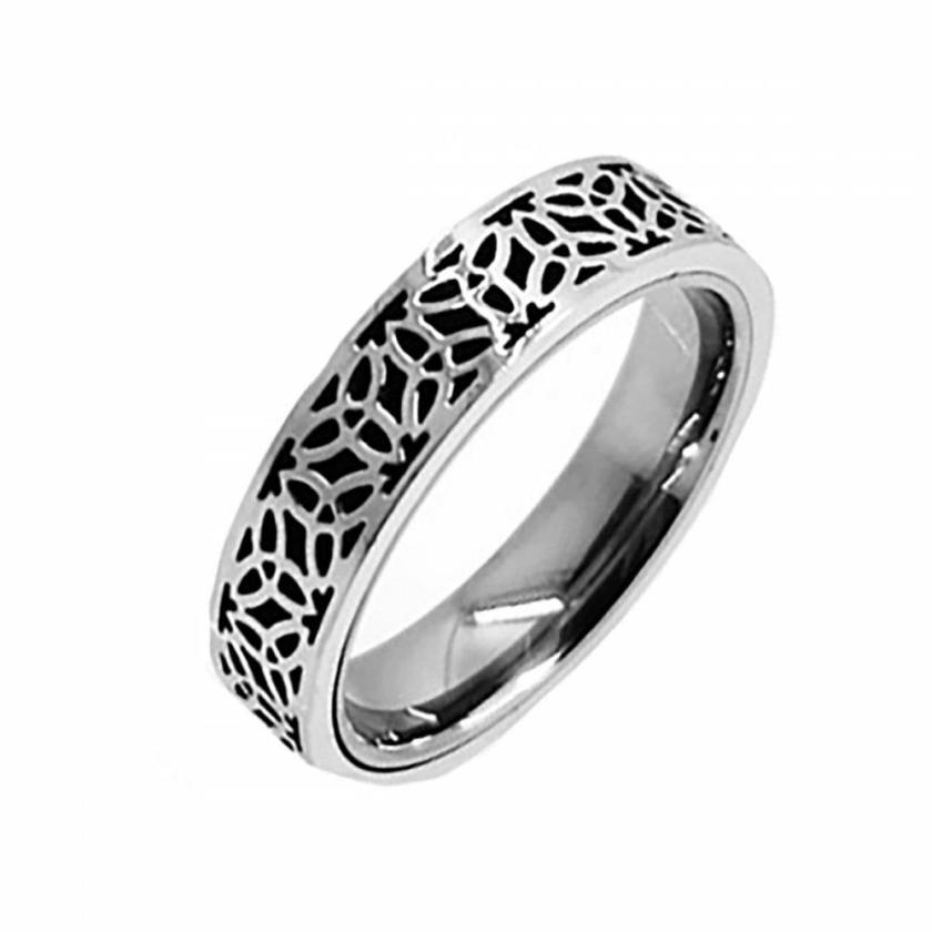 Rings | Mens Tungsten Stainless Steel Overlay Ring Jewellery Type Mens