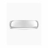 Rings | Mens/Womens Modern ‘D’ Shaped Wedding Ring 18ct White Gold Mens