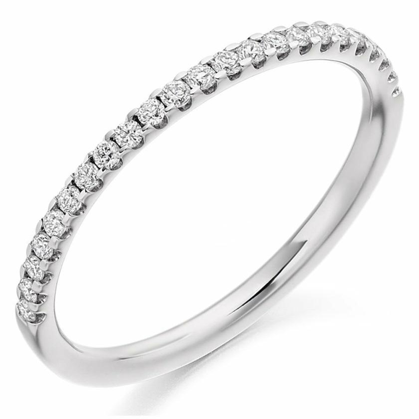 Rings | Womens 0.25ct Diamond Half Eternity Ring 18ct Rose Gold Rings