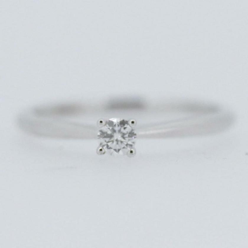 Rings | Womens 18ct White Gold 0.15ct Diamond Solitaire Ring 18ct White Gold Rings