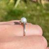 Rings | Womens 9ct Diamond & Pearl Ring 9ct Yellow Gold Rings