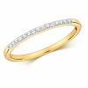 Rings | Womens 9ct Gold Grain Set Half Diamond Eternity Ring 9ct White Gold Rings