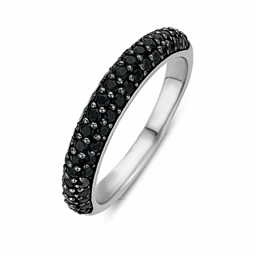 Rings | Womens Black Pave Set Ring Jewellery Type Rings