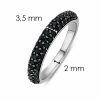 Rings | Womens Black Pave Set Ring Jewellery Type Rings