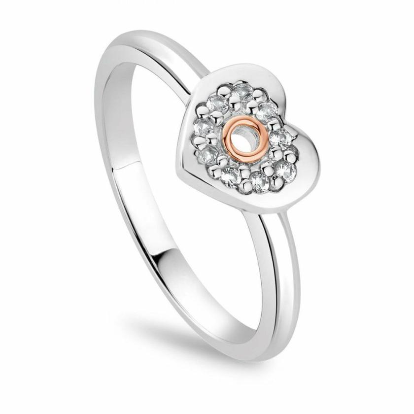 Rings | Womens Cariad Sparkle Heart Ring 9ct Rose Gold Rings