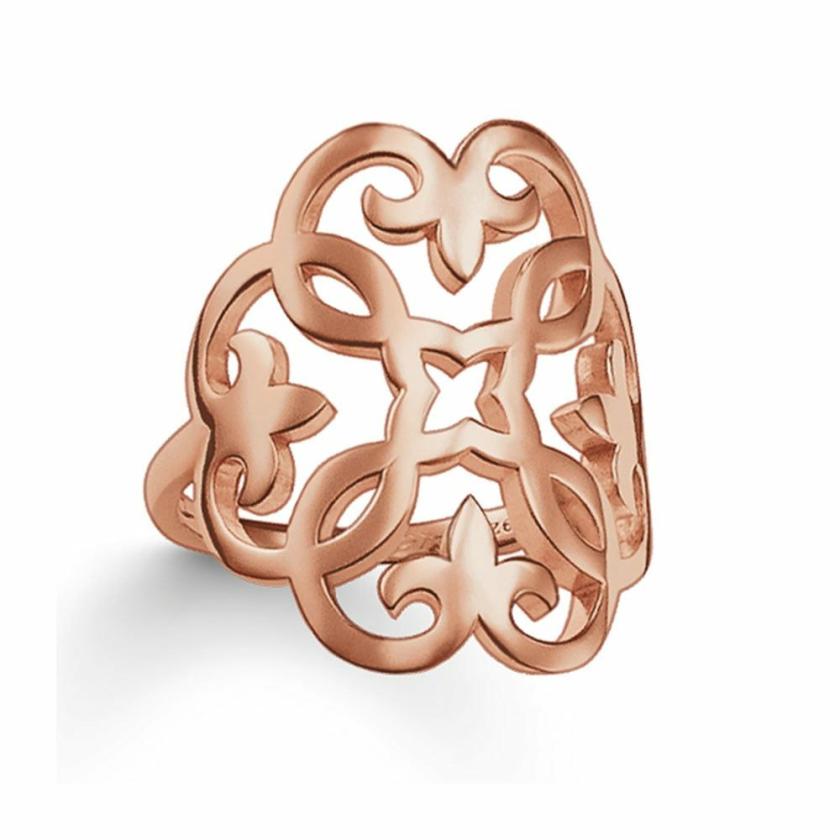 Rings | Womens Glam & Soul Rose Gold Plated Ornate Ring Jewellery Type Rings