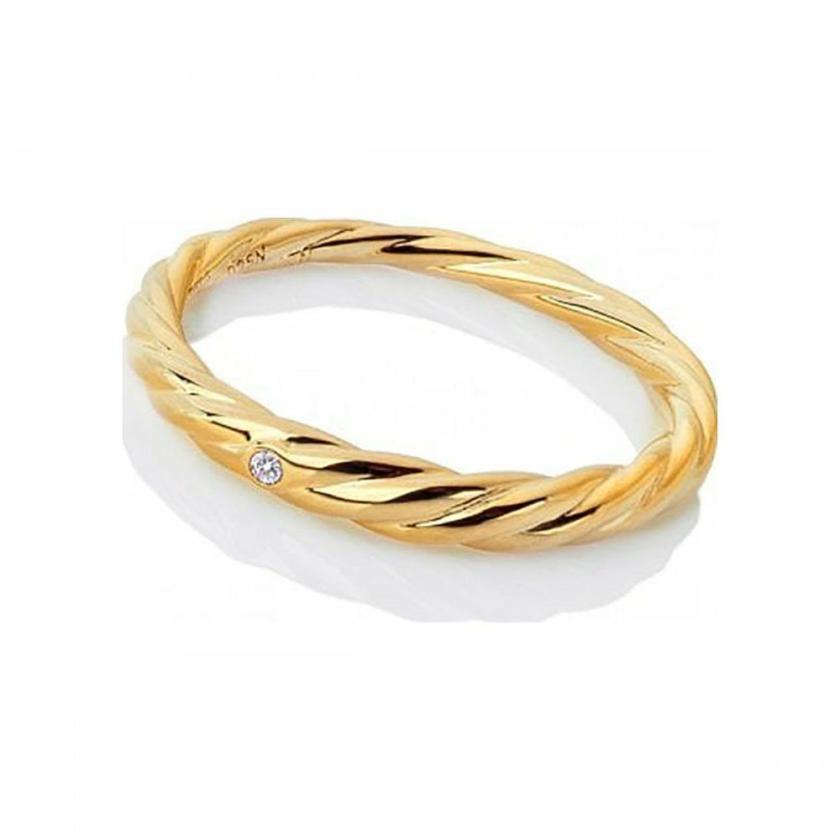 Rings | Womens Jac Jossa x 18ct Gold Plated Entwine Ring Jewellery Type Rings