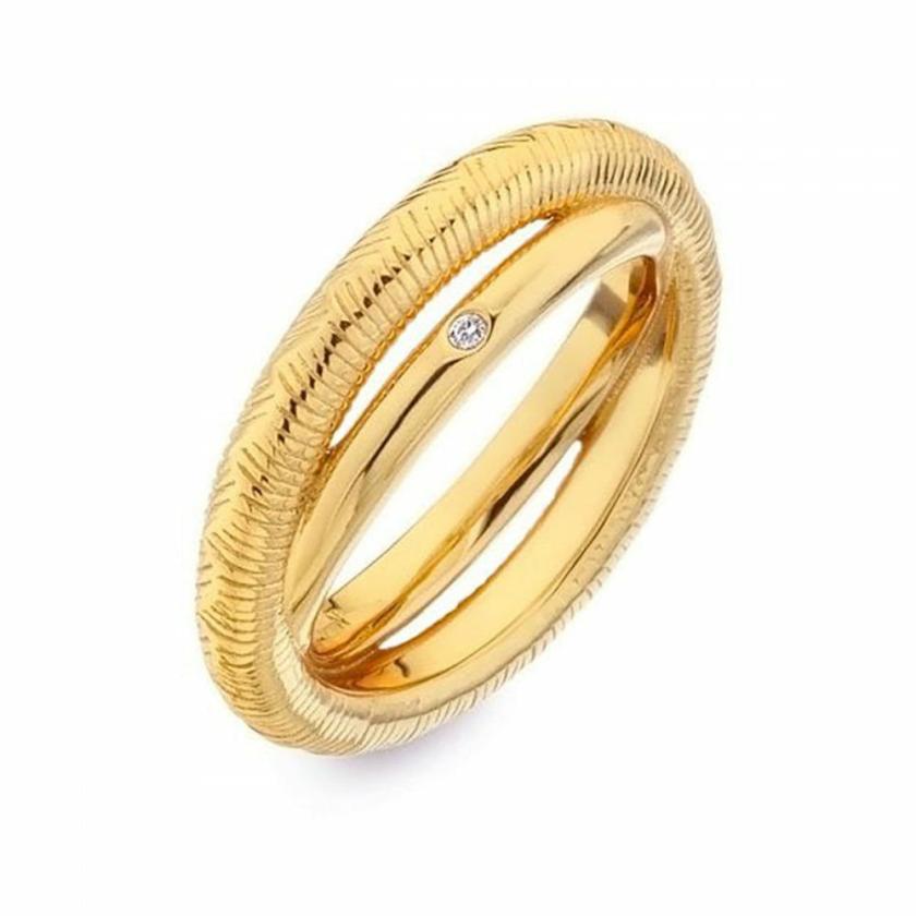 Rings | Womens Jac Jossa x 18ct Gold Plated Spirit Duo Ring Jewellery Type Rings