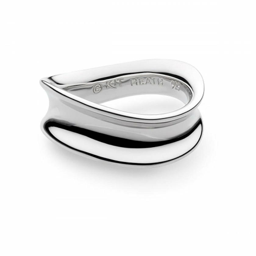 Rings | Womens Ladies Serenity Rhodium Plated Band Ring Jewellery Type Rings