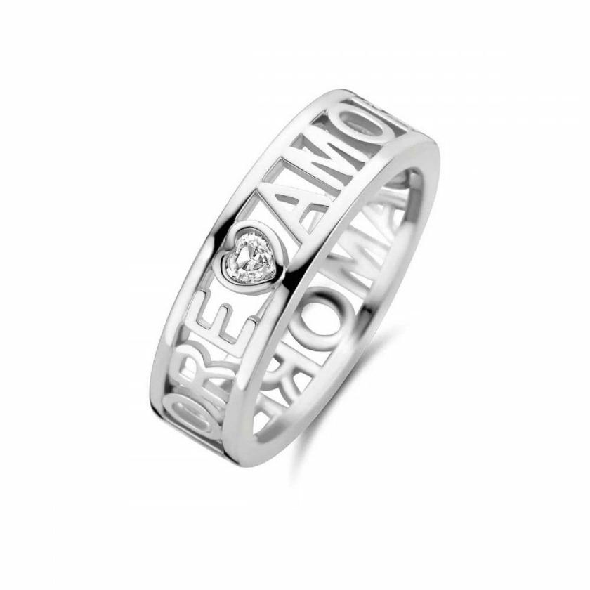 Rings | Womens Ladies Solitaire Stone Set "Amore" 6mm Band Ring Jewellery Type Rings