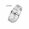 Rings | Womens Ladies Solitaire Stone Set "Amore" 6mm Band Ring Jewellery Type Rings