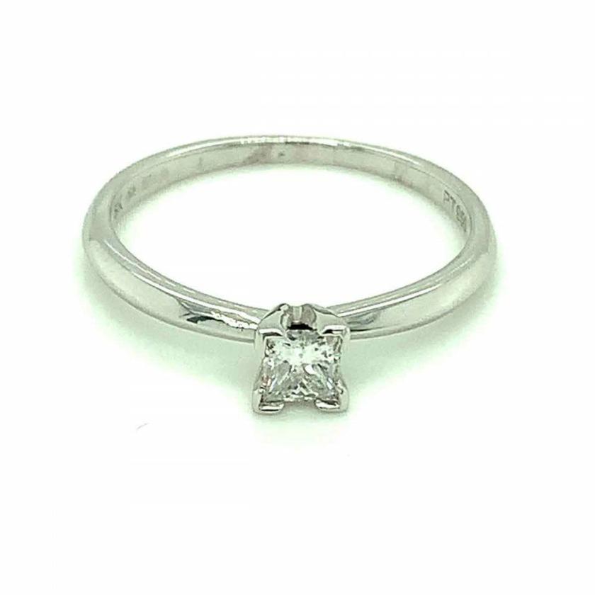 Rings | Womens Platinum 0.25ct Princess Cut Solitaire Ring Diamond Jewellery Rings