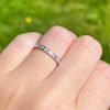 Rings | Womens Platinum Baguette Cut 0.30ct Diamond Half Eternity Ring Diamond Jewellery Rings