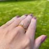 Rings | Womens PRE-LOVED 18ct Gold Three Claw 0.25ct Diamond Ring 18ct Yellow Gold Rings