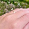 Rings | Womens PRE-LOVED 4.5mm Round Brilliant Moissanite Solitaire Ring 9ct Yellow Gold Rings