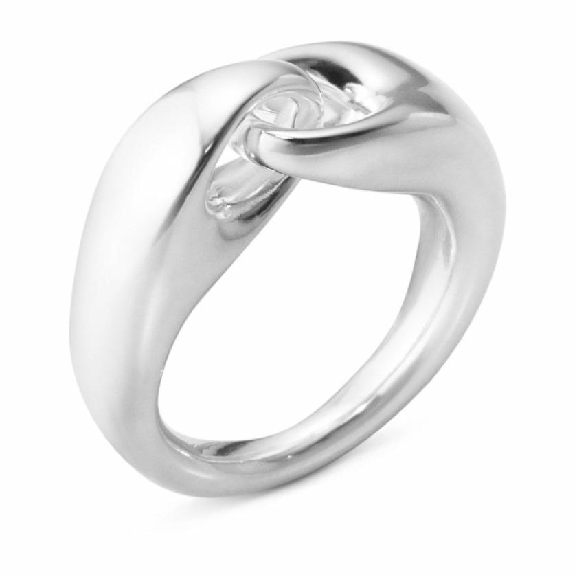 Rings | Womens Silver Reflect Small Link Ring – 54 Jewellery Type Rings