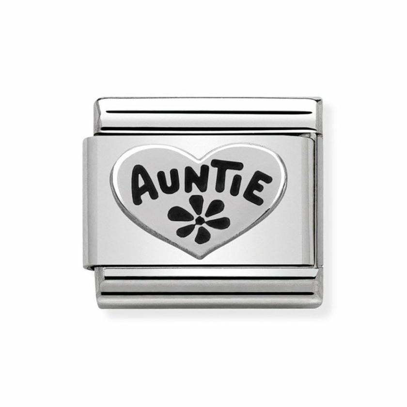 Beads & Charms | Womens CLASSIC Silvershine ‘AUNTIE’ Heart Charm Beads & Charms Beads & Charms