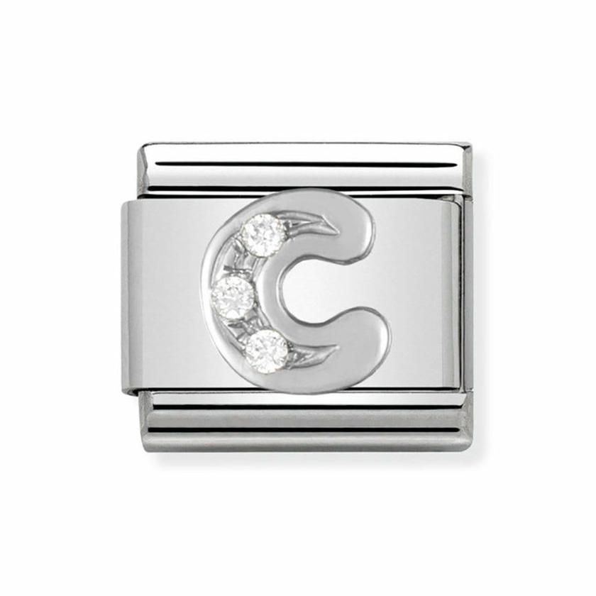 Beads & Charms | Womens CLASSIC Silvershine Sparkly Letter ‘C’ Charm Beads & Charms Beads & Charms