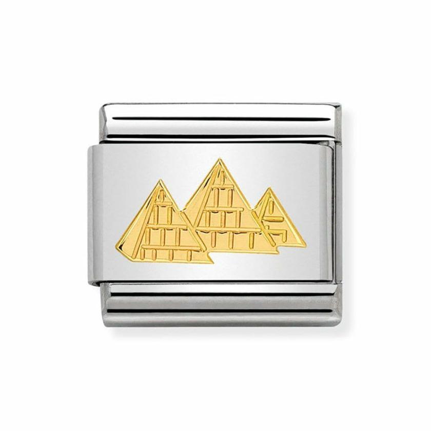 Beads & Charms | Womens CLASSIC Gold Pyramids Charm 18ct Yellow Gold Beads & Charms