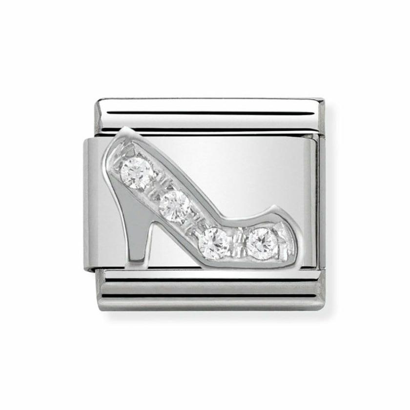 Beads & Charms | Womens CLASSIC Silvershine Sparkly Stiletto Shoe Charm Beads & Charms Beads & Charms